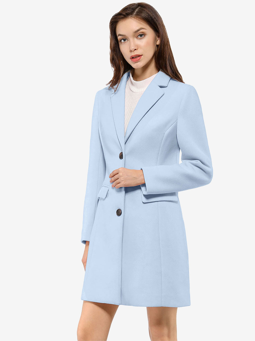 Wool Coat | Classic Cut with Collar