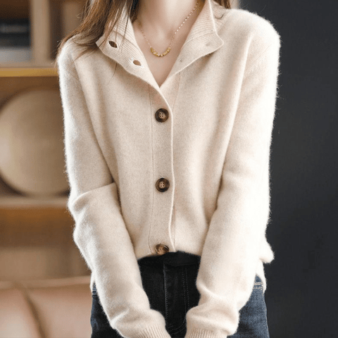 Anny | Cashmere Knit Cardigan