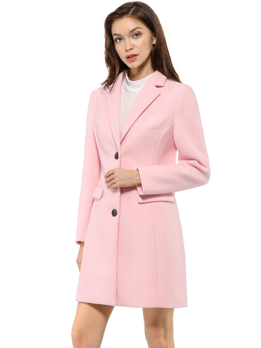 Wool Coat | Classic Cut with Collar