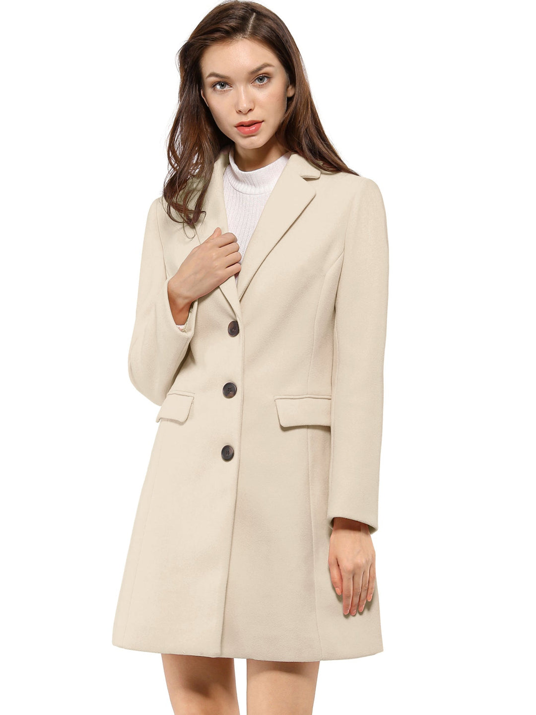 Wool Coat | Classic Cut with Collar
