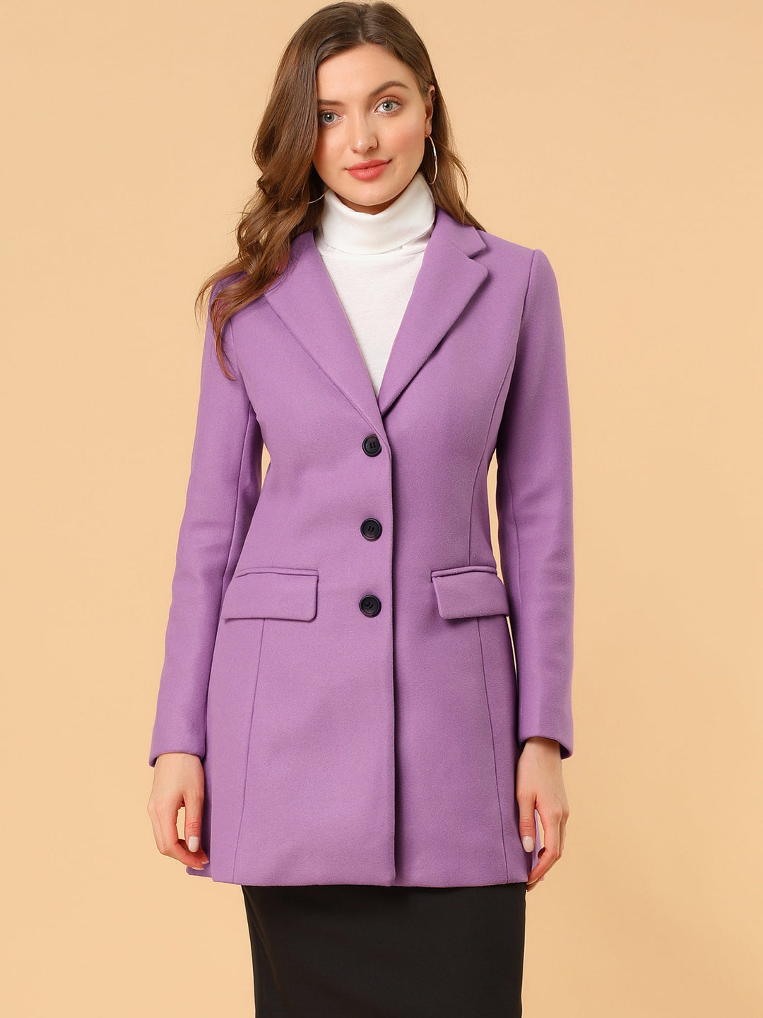 Wool Coat | Classic Cut with Collar